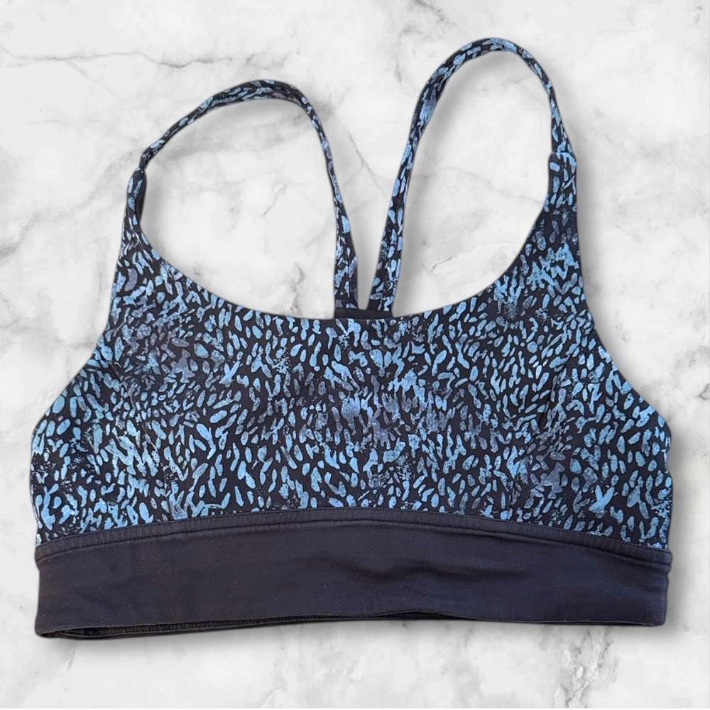 lululemon Train Times Sports Bra Illuminate Multi Black Size 6